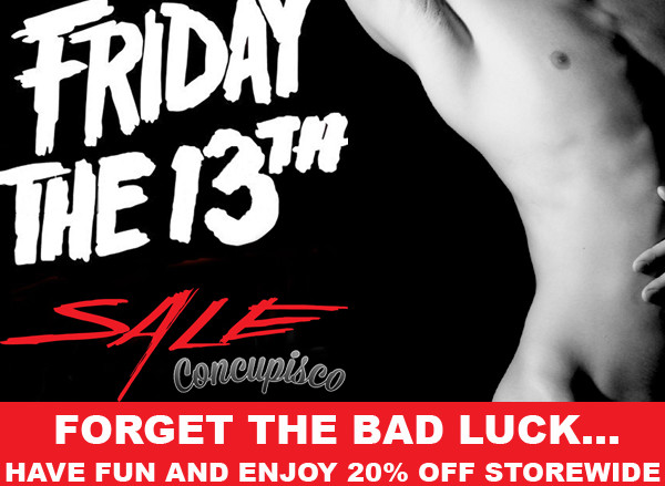 Friday 13th Concupisco mens underwear and swimwear sale