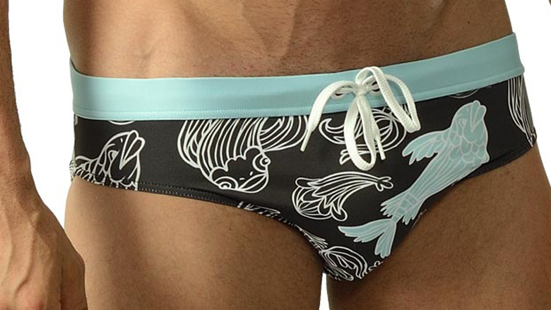 Geronimo Koi fish swimwear for men