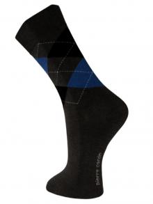 Argyle Socks, Pierre Cardin, Item number: PC9-43-46 Dark Grey