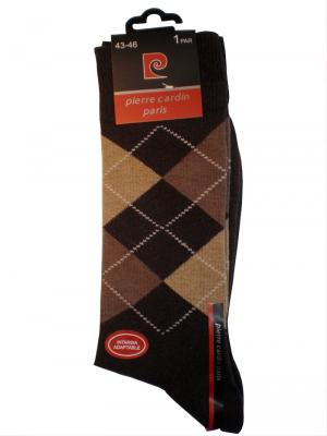 Pierre Cardin Argyle Socks, Item number: PC9-43-46 Dark Brown, Color: Multi, photo 3
