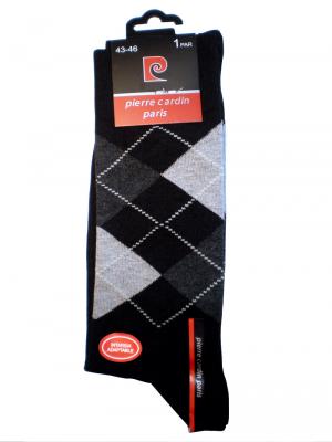 Pierre Cardin Argyle Socks, Item number: PC9-43-46 Black, Color: Multi, photo 3