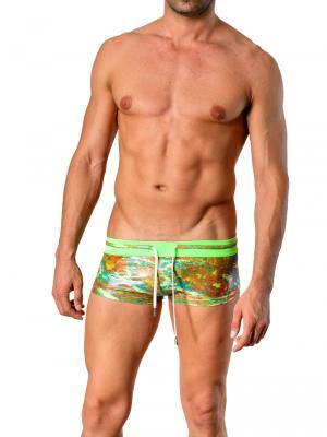 Geronimo Square Shorts, Item number: 1416b2 Green, Color: Multi, photo 2