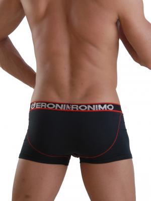 Geronimo Boxers, Item number: 958b2 Black with Red Thread, Color: Black, photo 2