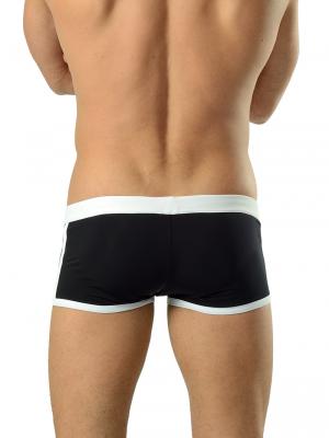 Geronimo Square Shorts, Item number: 1601b2 Black Swim Hipster, Color: Black, photo 4