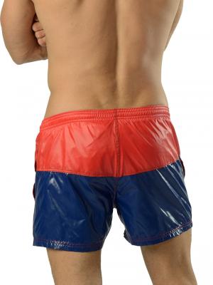 Geronimo Swim Shorts, Item number: 1606p1 Red Blue Swim Shorts, Color: Red, photo 4