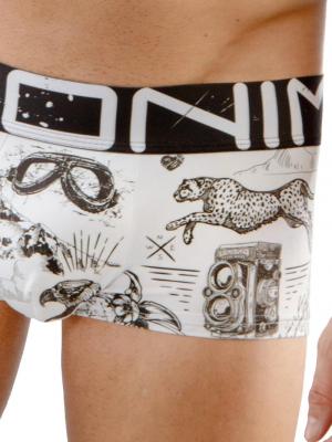 Geronimo Boxers, Item number: 1670b1 Drawings Boxer Briefs, Color: White, photo 3