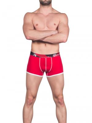 Geronimo Boxers, Item number: 1664b1 Red Men's Boxer Trunks, Color: Red, photo 2