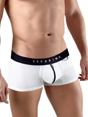 Geronimo Fetish, Item number: 1766b1 White Zip Front Boxer, Color: White, photo 1