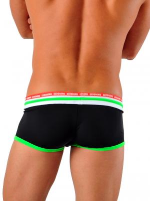 Geronimo Square Shorts, Item number: 1626b2 Black Green Hipster, Color: Black, photo 4