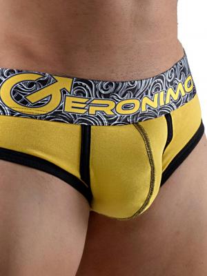 Geronimo Briefs, Item number: 1751s2 Yellow Men's Brief, Color: Yellow, photo 3