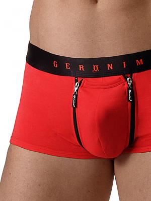 Geronimo Fetish, Item number: 1841b3 Red Fetish Zip Boxer, Color: Red, photo 3