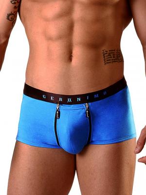Geronimo Fetish, Item number: 1841b3 Blue Fetish Zip Boxer, Color: Blue, photo 1
