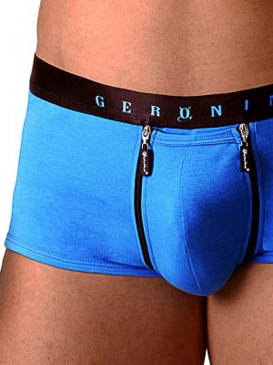 Geronimo Fetish, Item number: 1841b3 Blue Fetish Zip Boxer, Color: Blue, photo 3