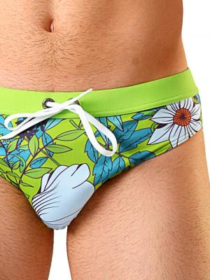 Geronimo Briefs, Item number: 1801s2 Green Swimming Brief, Color: Green, photo 3