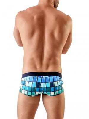 Geronimo Square Shorts, Item number: Blue Square Cut Swim Trunk, Color: Blue, photo 5