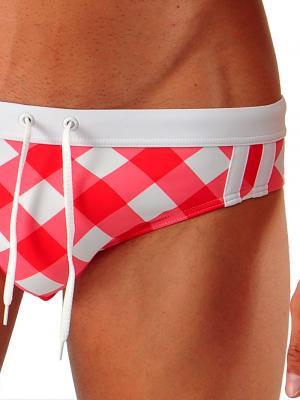 Geronimo Briefs, Item number: 1314s2 Red Squares, Color: Red, photo 3
