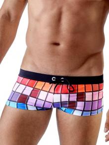 Square Shorts, Geronimo, Item number: Colorful Square Cut Swim Trunk