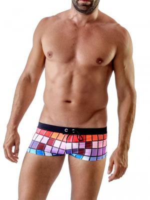 Geronimo Square Shorts, Item number: Colorful Square Cut Swim Trunk, Color: Multi, photo 2