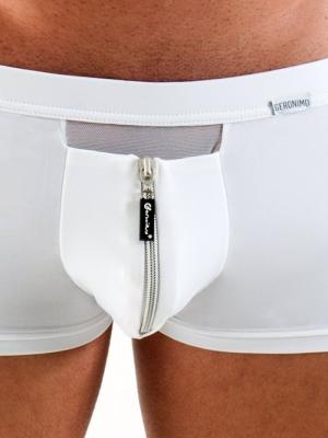 Geronimo Boxers, Item number: 1351BV White Zip Boxer, Color: White, photo 3