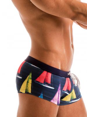 Geronimo Square Shorts, Item number: 1901b2 Yacht Square Cut Trunk, Color: Multi, photo 4
