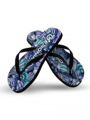 Geronimo Flip Flops, Item number: 1903f1 Blue Shell Flip flops, Color: Blue, photo 2