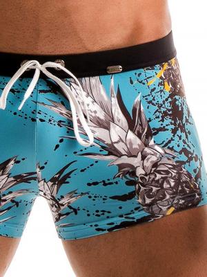 Geronimo Boxers, Item number: 1908b1 Blue Pineapple Trunk, Color: Blue, photo 4