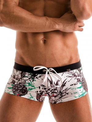 Geronimo Square Shorts, Item number: 1908b2 White Pineapple Hipster, Color: White, photo 1