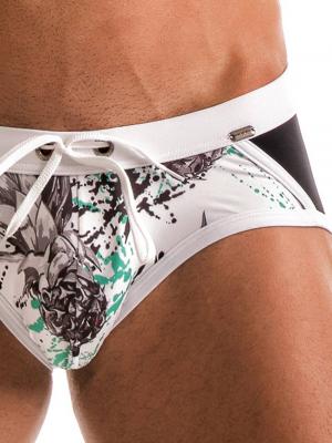 Geronimo Briefs, Item number: 1908s4 White Pineapple Brief, Color: White, photo 4