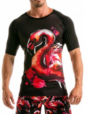 Geronimo T shirts, Item number: 1914t5 Black Flamingo T-shirt, Color: Black, photo 1