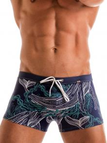 Boxers, Geronimo, Item number: 1902b1 Blue Whale Swim Trunk
