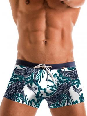 Geronimo Boxers, Item number: 1902b1 White Whale Swim Trunk, Color: White, photo 1