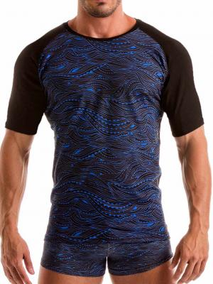 Geronimo T shirts, Item number: 1917t5 Blue Wave Mens Tee, Color: Blue, photo 1