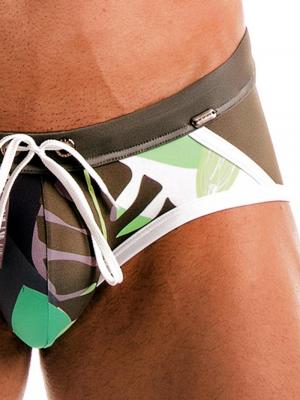 Geronimo Briefs, Item number: 1905s4 Green Swimming Brief, Color: Green, photo 3