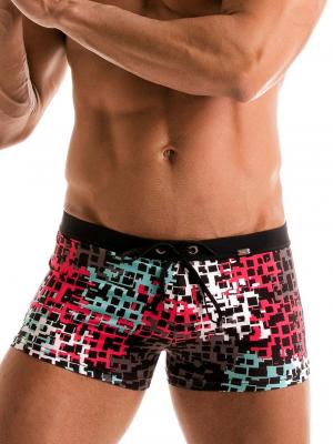 Geronimo Boxers, Item number: 1907b1 Red Splatter Swim Trunk, Color: Red, photo 1